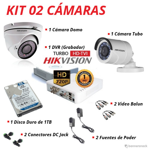 Kit 2 Camaras HD