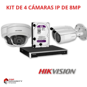 KIT DE 4 CÁMARAS IP DE 8MP 5 KIT DE 4 CÁMARAS IP DE 8MP - Imagen 1