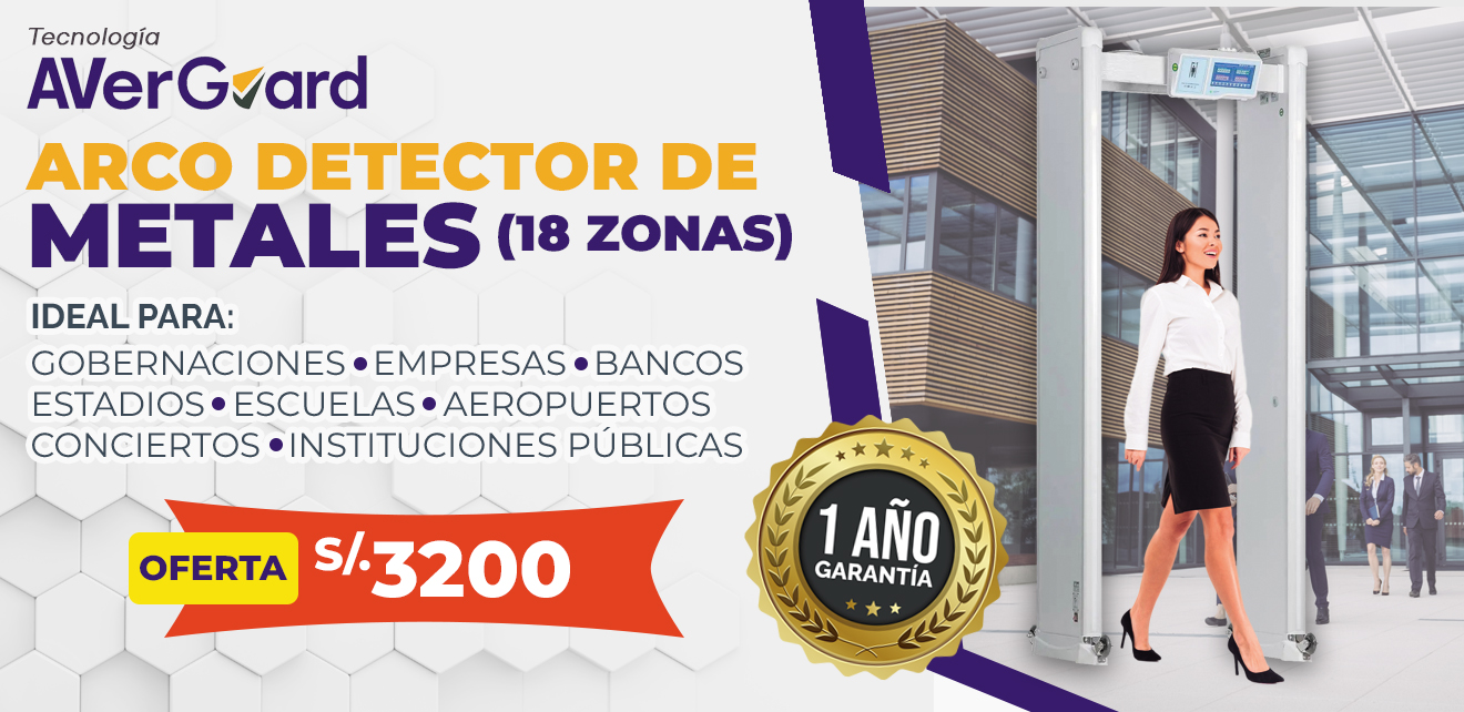 Banner Arco Detector de Metales AVerGuard VA MT018