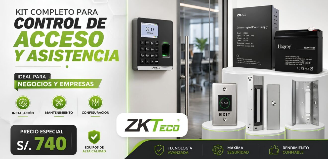 kit control de acceso zkteco